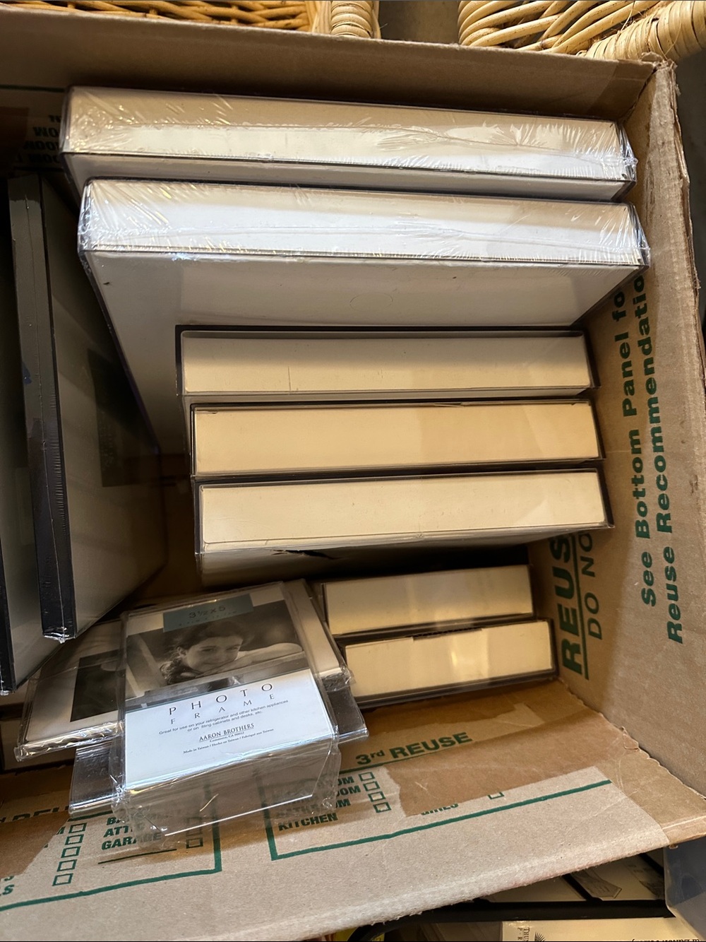 Set of 12 Plexiglass frames various sizes